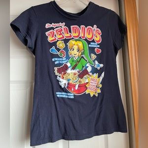 Legend of Zelda Video Game Zeldio’s Cereal Shirt Size Small
